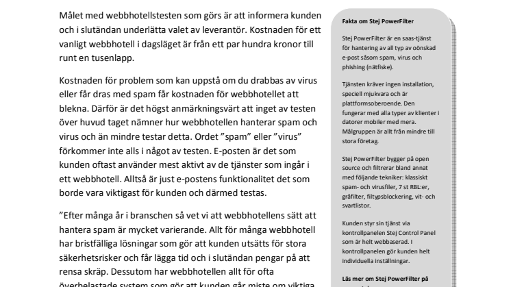 Var tog spamfiltertestet vägen!?