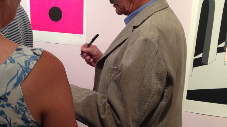 Gösta Ekman på Grafikens Hus vernissage