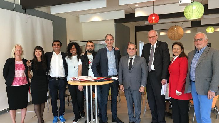 Fryshuset tillsammans med delegationen från Fortaleza