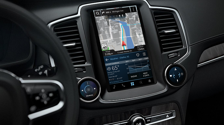 Aktuelle Wetterprognosen mit AccuWeather Go sind nur ein kleiner Teil der intelligenten Plattform von Garmin Automotive-OEM.  