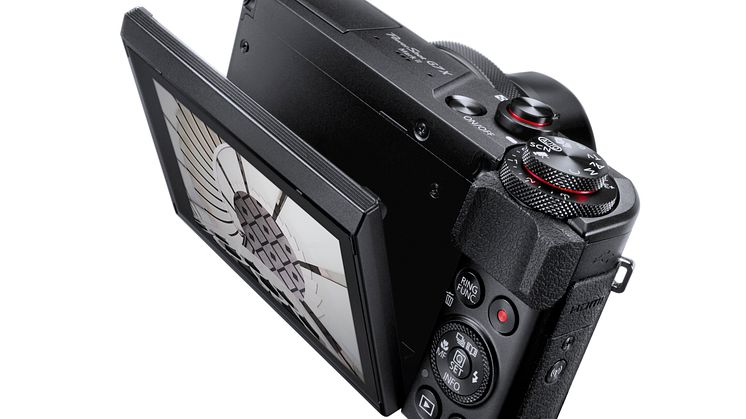 PowerShot G7X MkII Gallery Tilt Screen WH Beauty