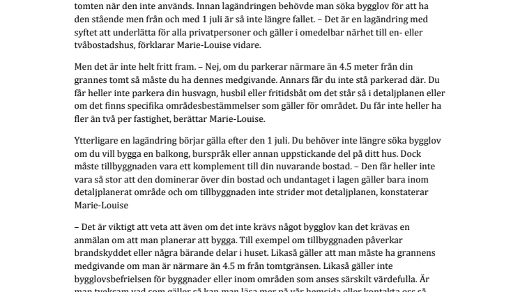 Parkera husvagnen hemma eller bygg en balkong utan lov