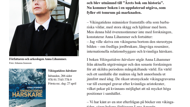 Prisbelönt bok ger nya rön om makt under vikingatiden