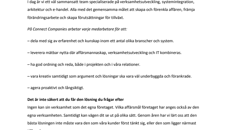 Ett nytt företag med en hel del historia