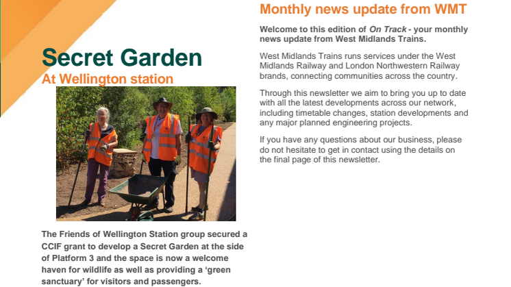 On Track - Stakeholder Newsletter - October 2022