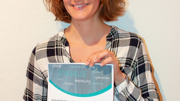 Maria Schaffer bekommt für ihre Masterarbeit an der THW OWL in Lemgo mit dem Energy Award von Westfalen Weser 1500 Euro.