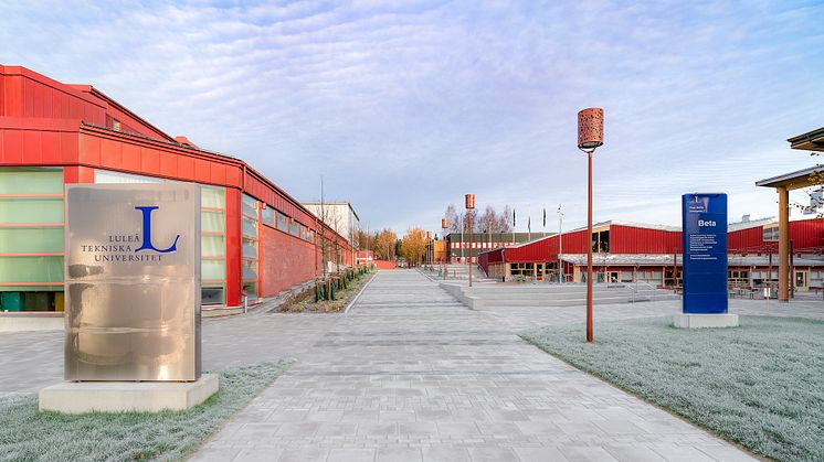 Nyrenoverad utemiljö vid Luleå tekniska universitet