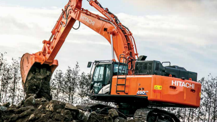 Broschyr Hitachi ZX490-6 bandgrävare