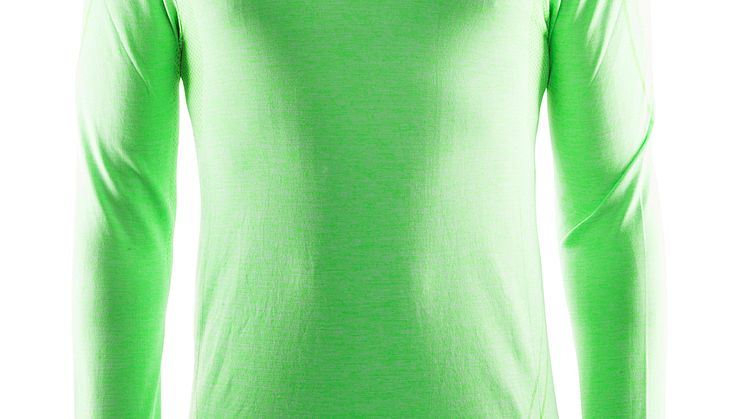Active Comfort round neck long sleeve - Men - Color: Gecko