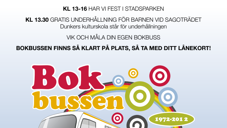 Bokbussen fyller 40 år! 