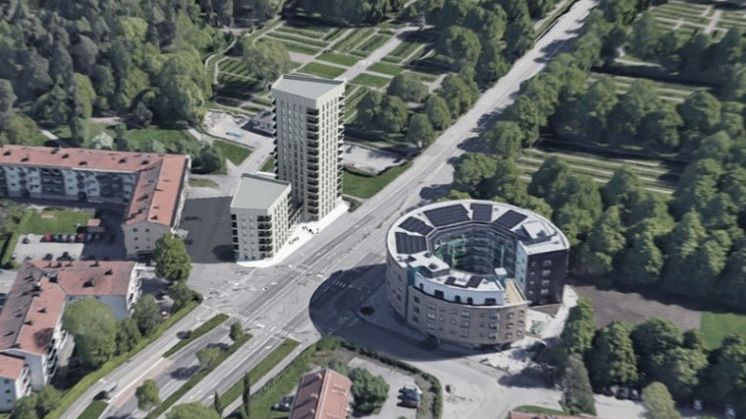 Bilden är en illustration av hur kvarteret kan komma att se ut.