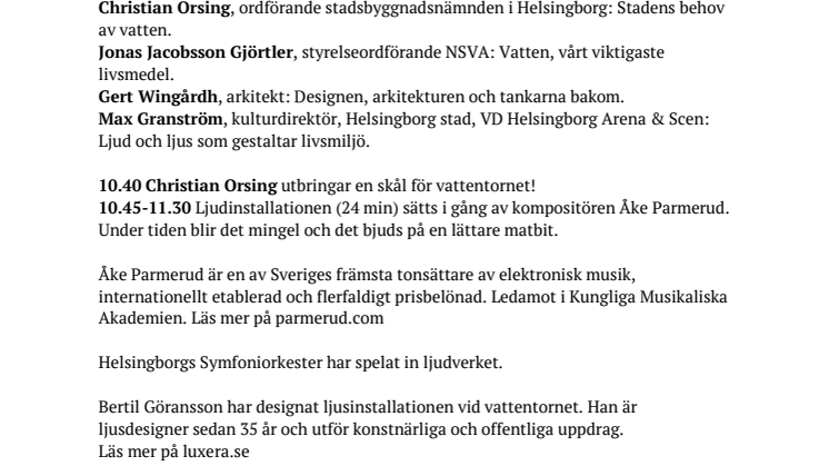Program till Filborna invigning 7 juni 2022