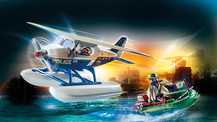 Polizei-Wasserflugzeug: Schmuggler-Verfolgung von PLAYMOBIL (70779)