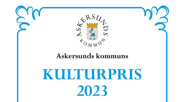 Askersunds kommun har utsett 2023 års pristagare och stipendiater