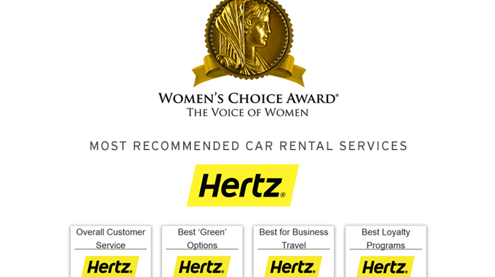 Hertz er kvinnenes favoritt