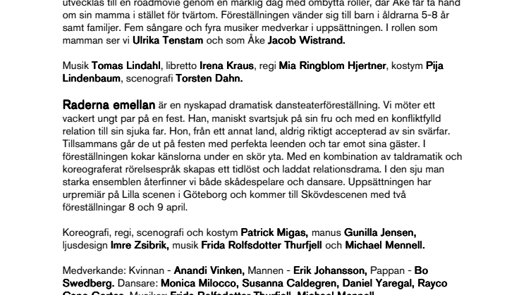 GöteborgsOperans Skövdescen våren 2011