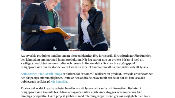 Från Ax till Limpa del 2 av 6 - Studier och research