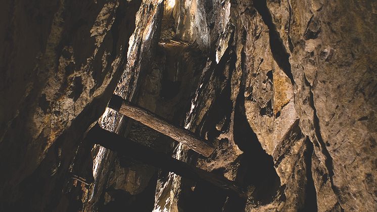 Blaafarveværket får 1,2 millioner kroner til en 35 meter lang underjordisk hengebro i koboltgruven. (Foto: Blaafarveværket)