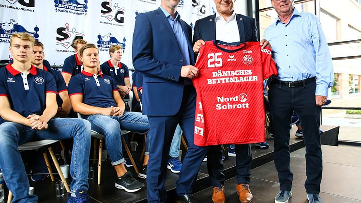 Pressekonferenz der SG Flensburg-Handewitt bei Hauptsponsor DÄNISCHES BETTENLAGER