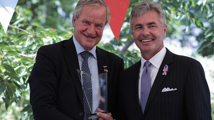 Norwegians koncernchef Bjørn Kjos och USA:s ambassadör i Norge, Kenneth J. Braithwaite