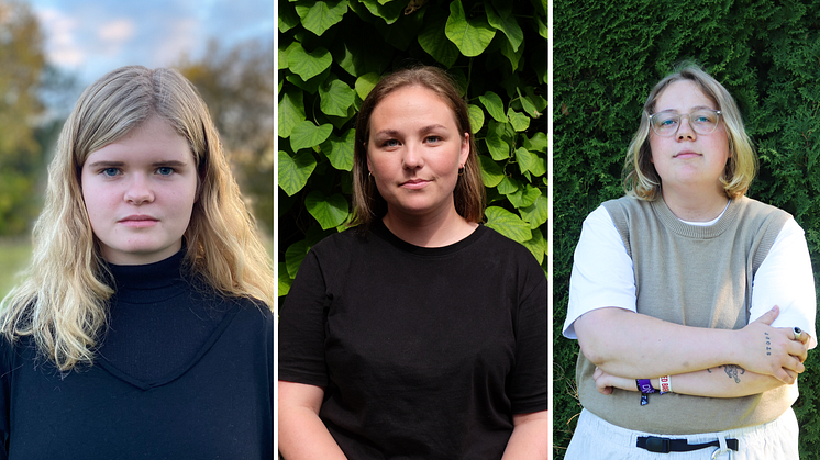 Fra venstre: Dordi Boksasp Lerum (Styremedlem i Senterungdommen, Foto av Rannveig Eikrem), Elise Åsnes (Leder i Spire), Marte Hansen Haugan (Fungerende leder i Changemaker)