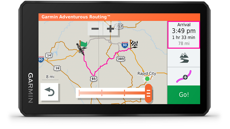 Uusi, kestävä Garmin zūmo® XT all-terrain moottoripyöränavigaattori  on suunniteltu seikkailuihin 