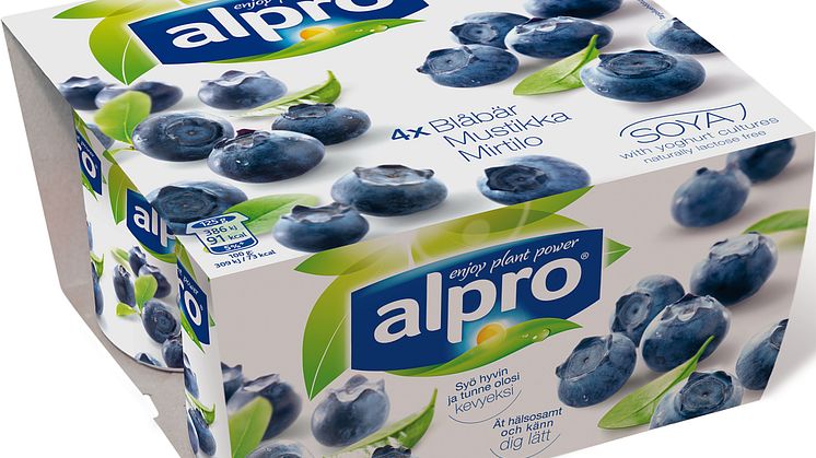 Alpro PBA alt til yoghurt blåbær 4x125 g