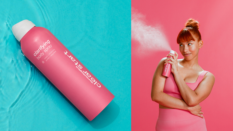 Nyhet! Clear Start Clarifying Body Spray – kroppsspray mot blemmor 