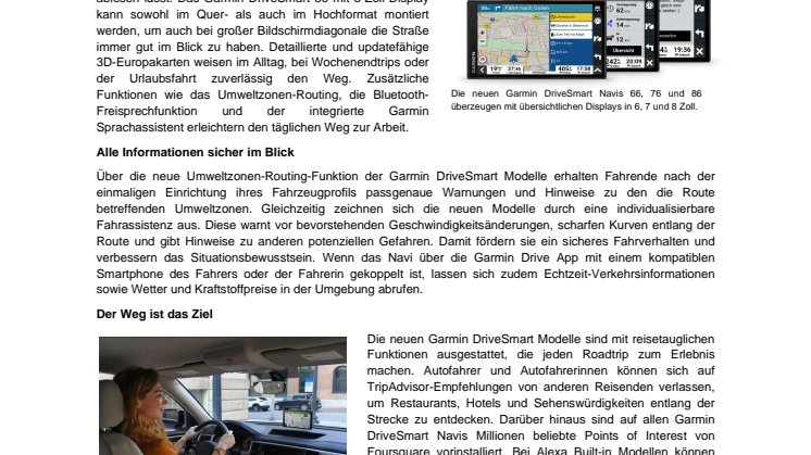 PM Garmin DriveSmart 66 / 76 /86