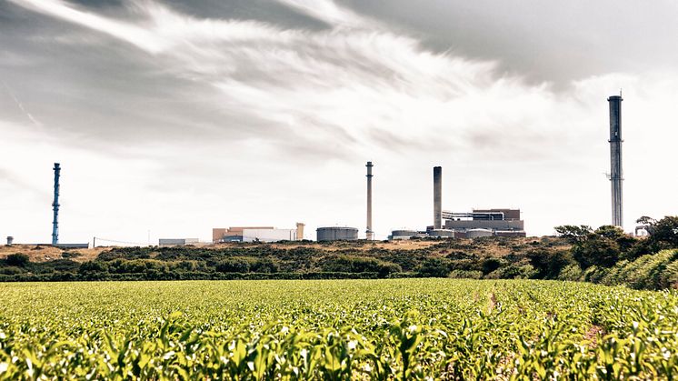 La Hague nuclear fuel reprocessing plant in Normandy, France