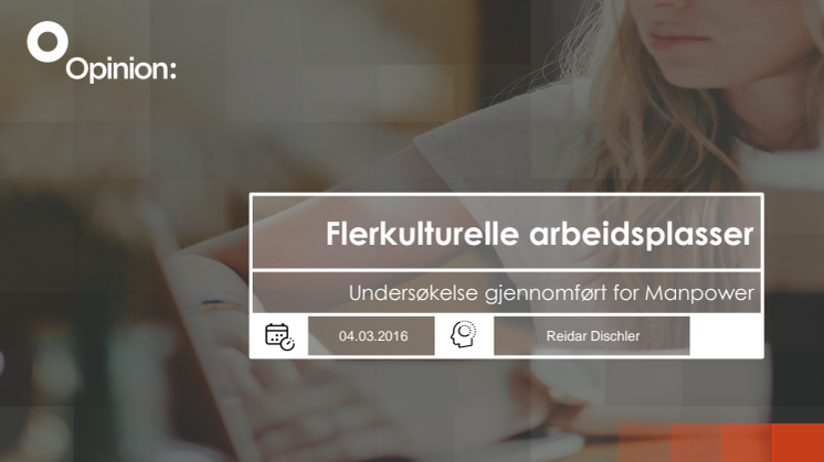 Resultater fra undersøkelsen om flerkulturelle arbeidsplasser