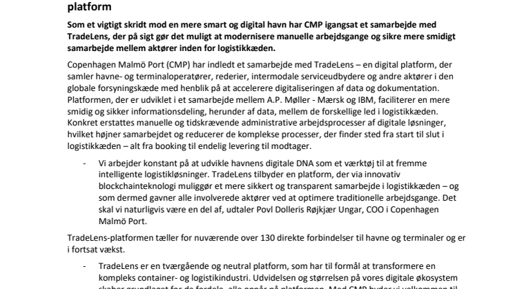 CMP øger fokus på digitalisering gennem samarbejde med ledende blockchain-platform