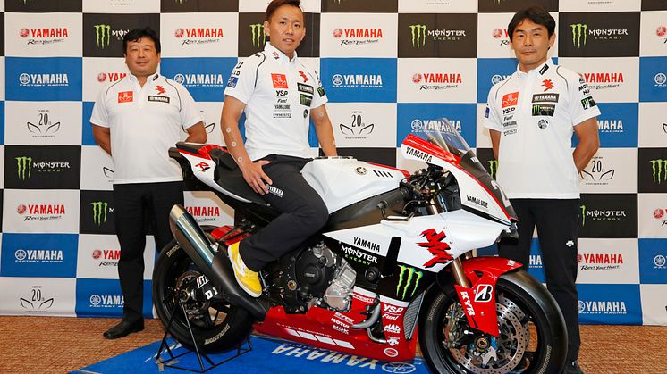 1998年の衝撃をもう一度、20周年特別カラーの鈴鹿8耐参戦車両「YZF-R1」をアンベール　2018 YAMAHA鈴鹿8耐 参戦発表会
