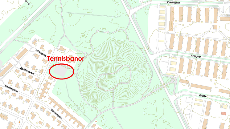 2019 beräknas hela Vivallakullen vara klar för invigning, men redan nu invigs de nya tennisbanorna.