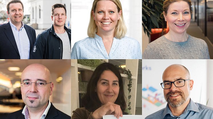 Keynote speakers på Sigmas Inspirationsdagar:  Joakim Holt & Joakim Östling, Västtrafik; Madeleine Kempe, Saab Defense & Space; Kaja Narum, IBM Security Nordics. Daniel Akenine, Microsoft; Sandra Elvin, H&M; Ulf Eripe, Anticimex.