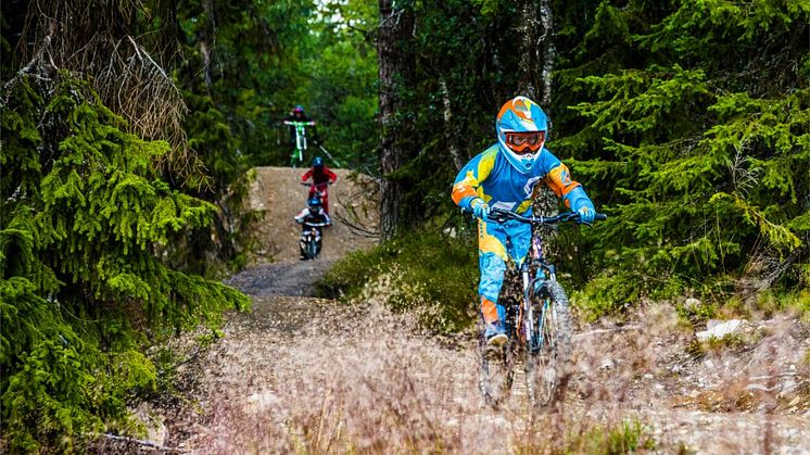 Barn i Lofsdalen Bike Park