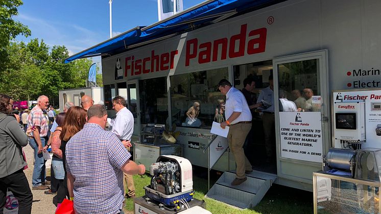 Image - Fischer Panda UK - Complete systems specialist Fischer Panda UK reported a record number of visitors to its new demo trailer at this year’s Crick Boat Show