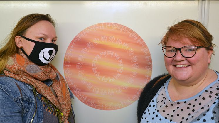 Studio Upstairs members Toria Lamb and Sarah Dean at South Croydon