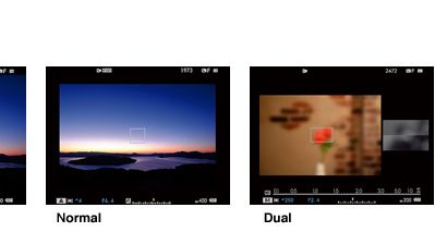 FUJIFILM X-T1 - EVF modes