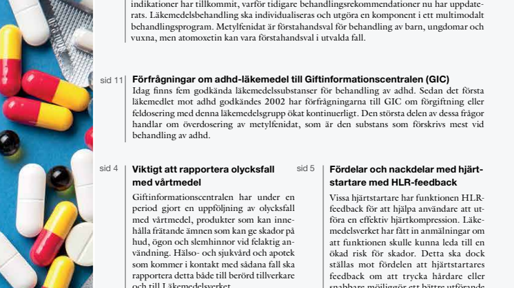 Information från Läkemedelsverket nummer 2 2016
