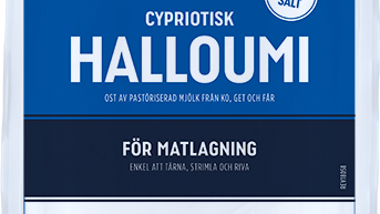 Ny, lättsaltad halloumi för matlagning