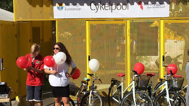 Nu öppnar Riksbyggen cykelpoolen i Haninge för sista säsongen!