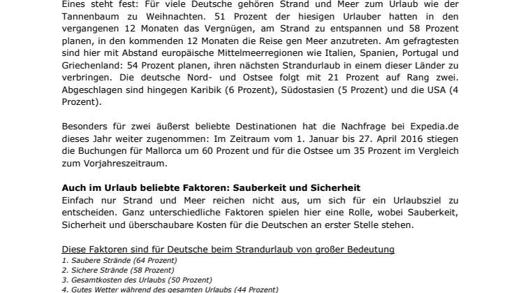 Deutschlands Strandreport 2016