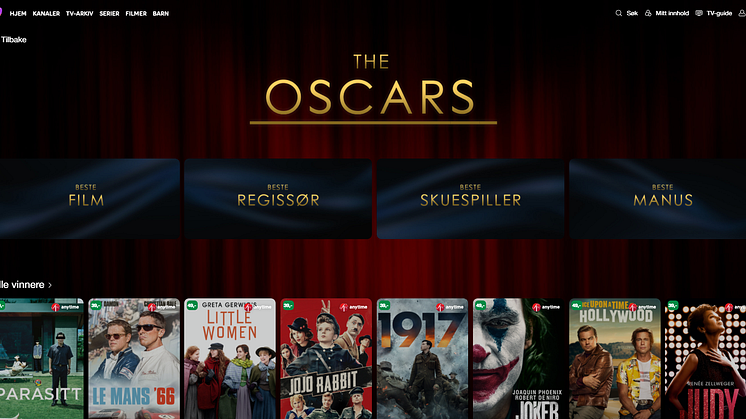 The Oscars-fest på Telia Play