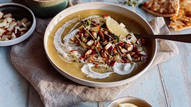 Bagt grøntsagssuppe