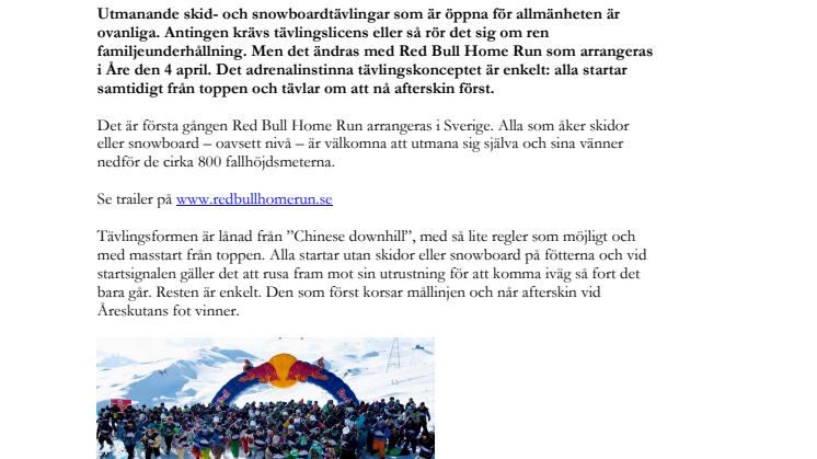 Först ner från Åreskutan till afterskin vinner!