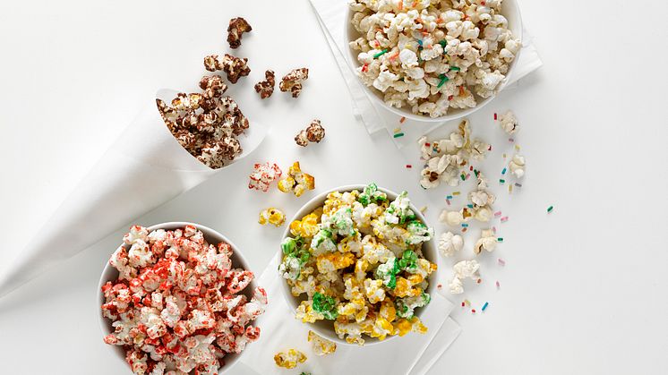 Popcorn maker för mikron 3 skålar och strut