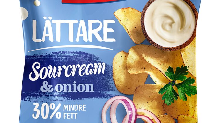 Lättare chips, Sourcream & onion