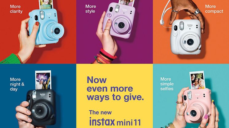 FUJIFILM lancererinstax mini 11 - forbedret version af verdens mest solgte kamera