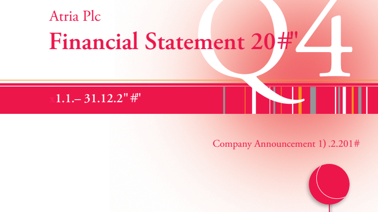 Financial statement Atria Plc 2010
